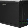 Шкаф настенный 19 дюймов 6U 600х350х368 GYDERS GDR-66035BM, металлическая дверь черный