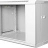 Шкаф настенный 19 дюймов настенный 15U  600x350x679 GYDERS GDR-156035G, стеклянная дверь серый