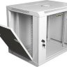 Шкаф настенный 19 дюймов настенный 15U  600x350x679 GYDERS GDR-156035G, стеклянная дверь серый