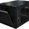 Шкаф настенный 19" 9U 600x350x501 GYDERS GDR-96035B стеклянная дверь черный