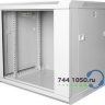 Шкаф настенный 19" 9U 600x350x501 GYDERS GDR-96035G, стеклянная дверь серый