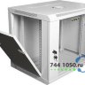 Шкаф настенный 19" 9U 600x350x501 GYDERS GDR-96035G, стеклянная дверь серый