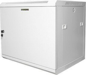 Шкаф 19 дюймов настенный 12U 600x350x635 GYDERS GDR-126035GM, металлическая дверь серый