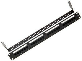 Патч панель 19" с задним органайзером, 1U, 24 порта RJ45 (8P8C), категория 5e, KRONE IDC SINELLS MFG-4651krone