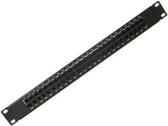 Патч-панель телефонная 19", 1U, 50 портов RJ45 8p4c, категория 3, DUL IDC SINELLS MFG-1531dual