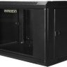 Шкаф монтажный настенный 19" 18U 600х450х903 GYDERS GDR-186045B, стеклянная дверь черный