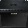 Шкаф настенный 19 дюймов 15U 600x350x679 GYDERS GDR-156035B, стеклянная дверь черный