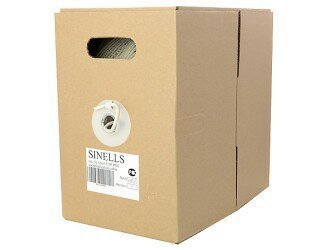 Кабель UTP CAT-5E 4 провода 25 AWG PVC белый 305 метров SINELLS