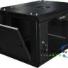 Шкаф настенный 19 дюймов 6U 600х350х368 GYDERS GDR-66035B, стеклянная дверь черный